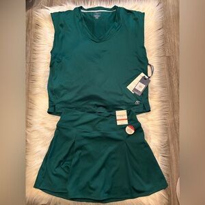 Aeropostale Lady Green Athletic Tank and Skort Set